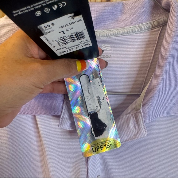 Adidas Men’s Climacool Legacy Short Sleeve Jasmin White Polo Shirt Size Large - Picture 12 of 15